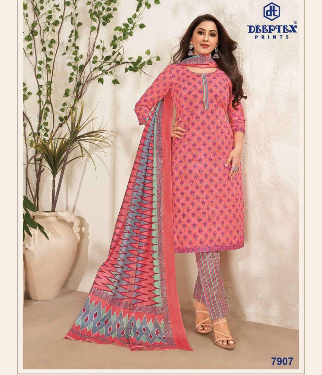 Deeptex Vol 79 Printed Cotton Dress Material Catalog